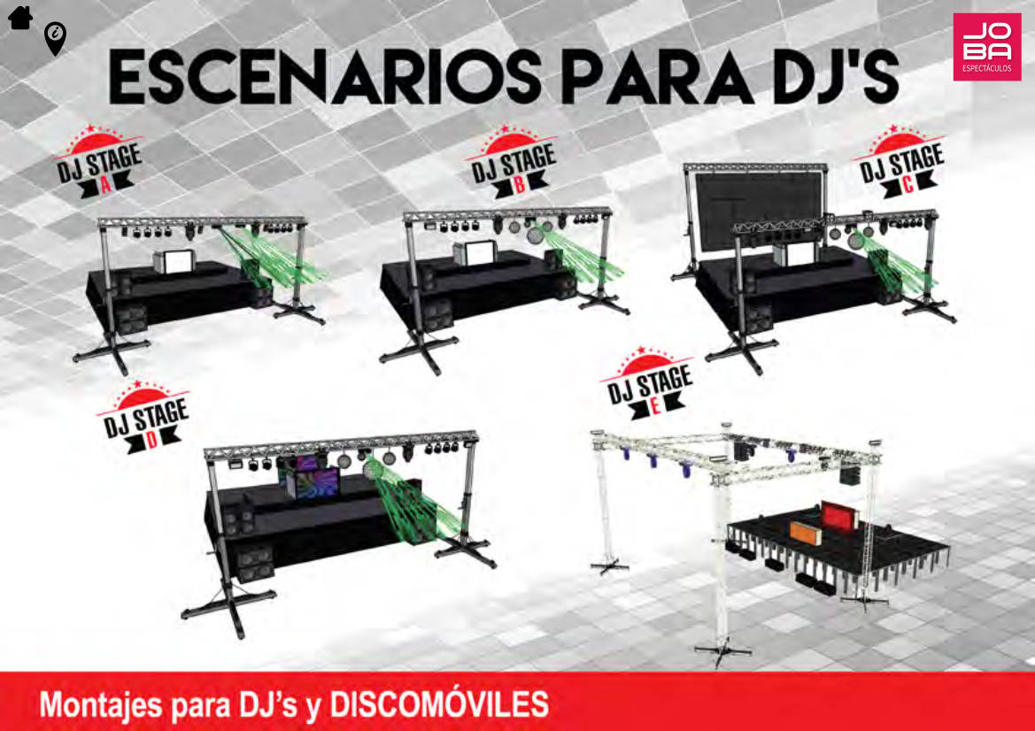 contratar escenario para djs