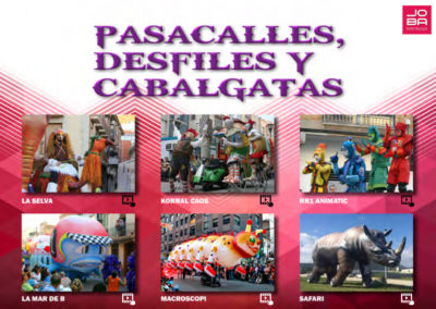 Pasacalles, Desfiles y Cabalgatas