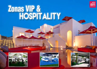 Zonas VIP y Hospitality